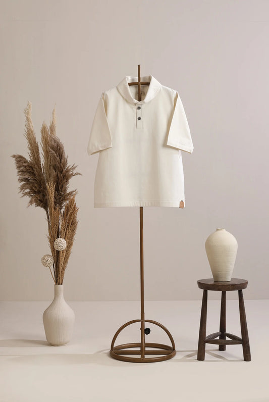 Henley Shirt - Cloud white