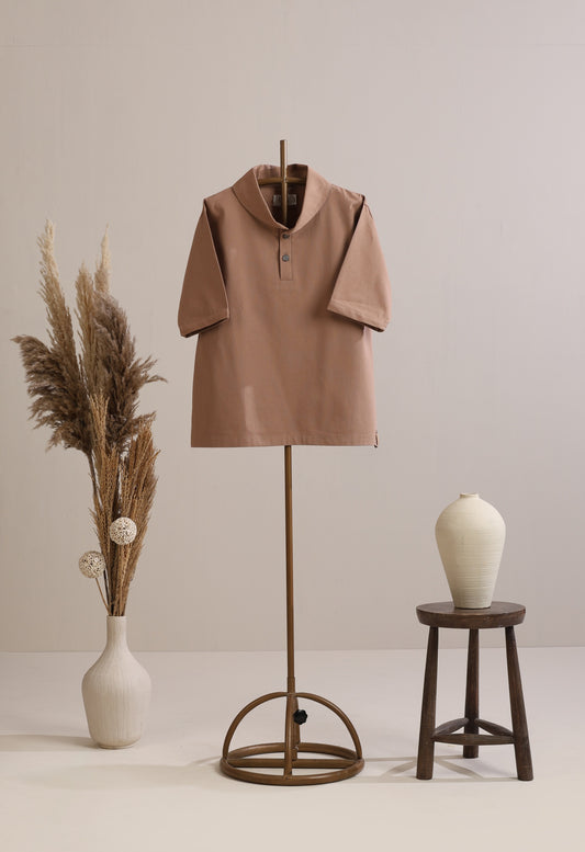 Henley Shirt - Earth Brown
