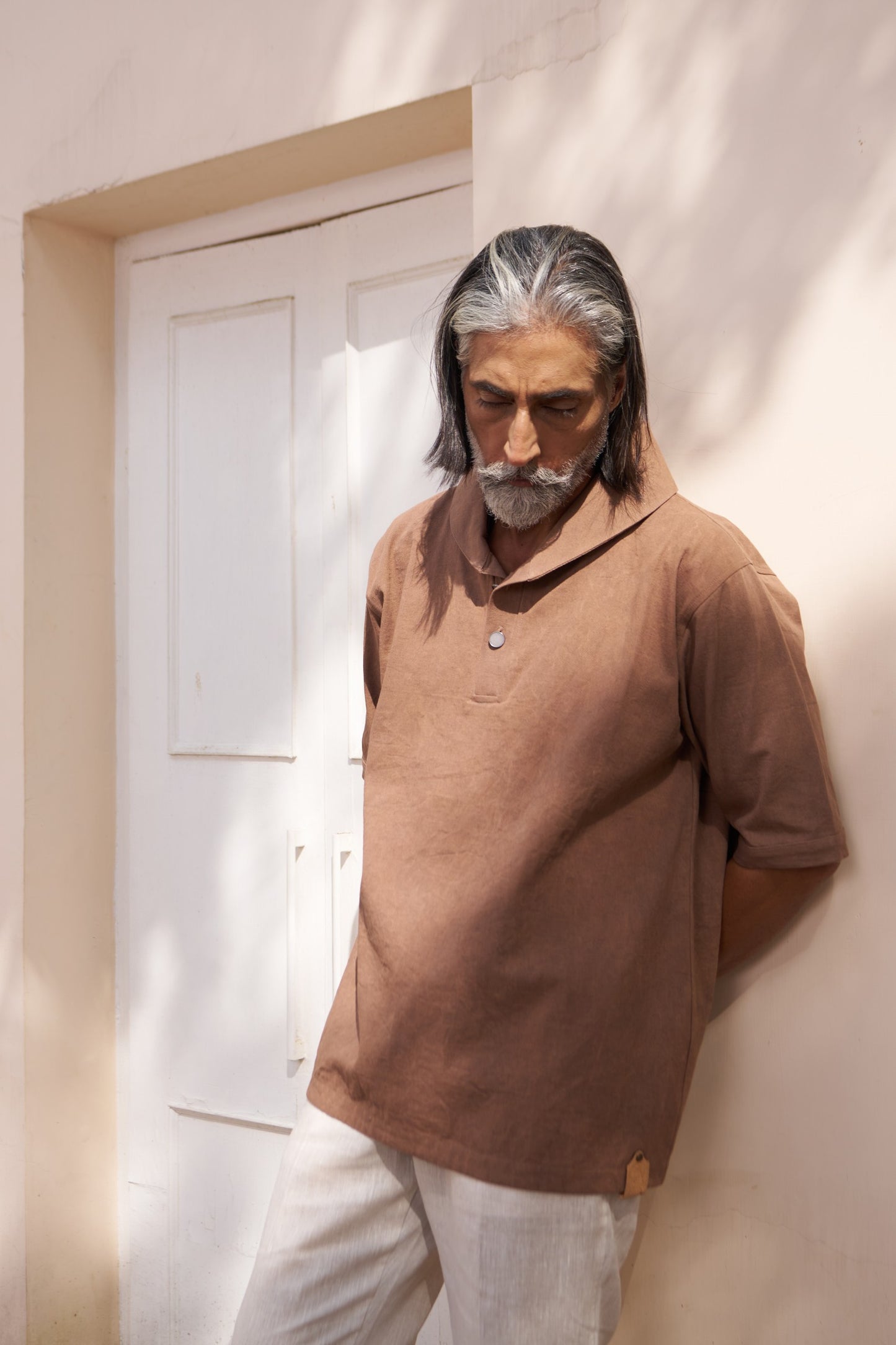 Henley Shirt - Earth Brown