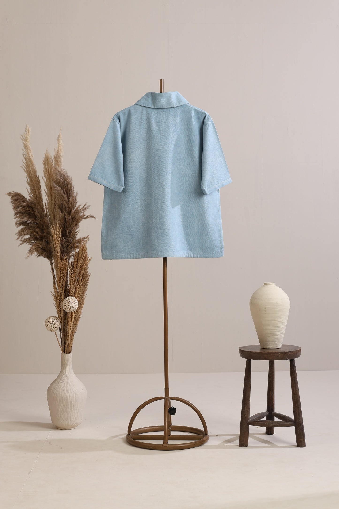 Henley Shirt - Light Blue