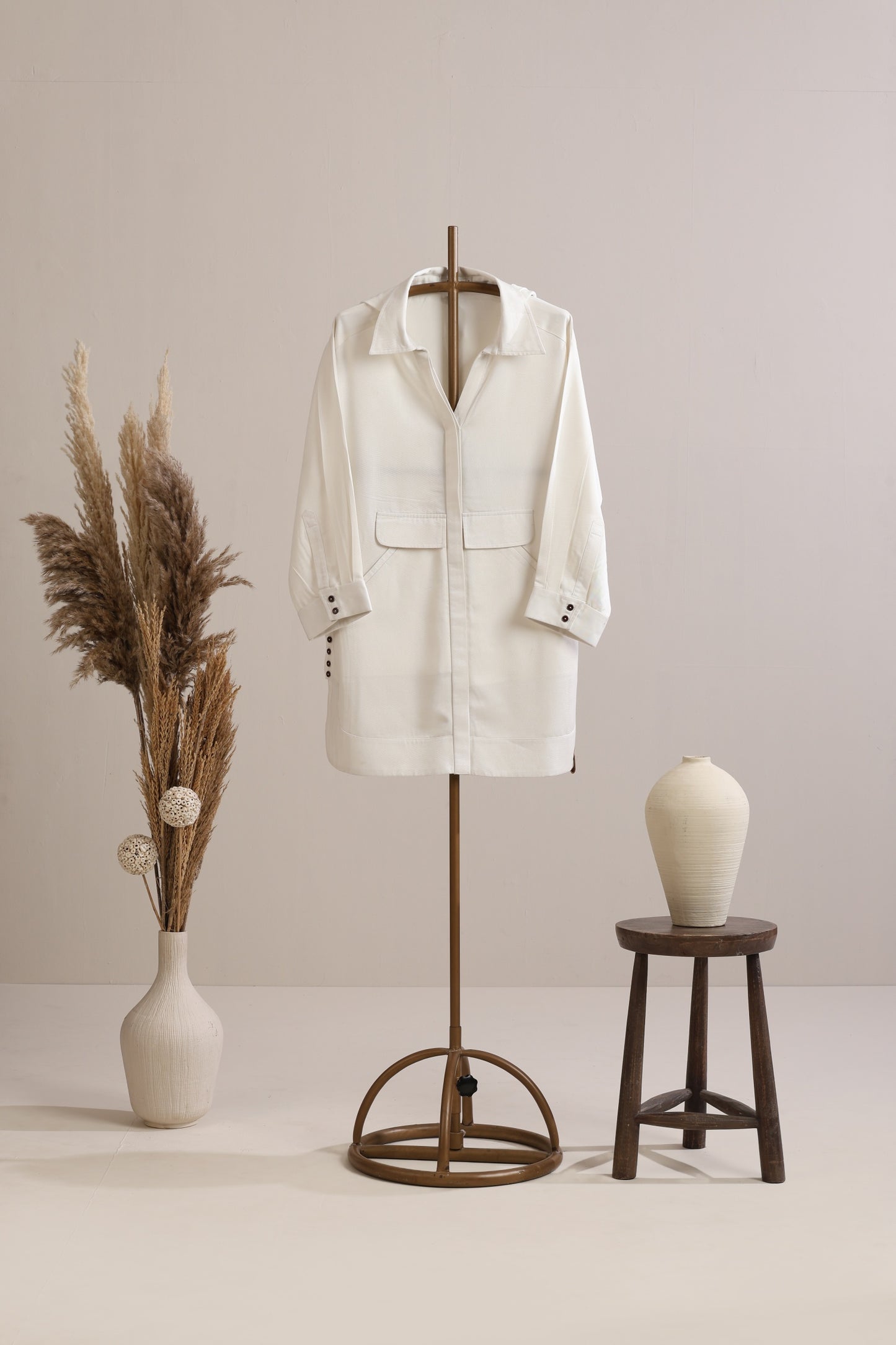 Holiday Dress - Cloud white