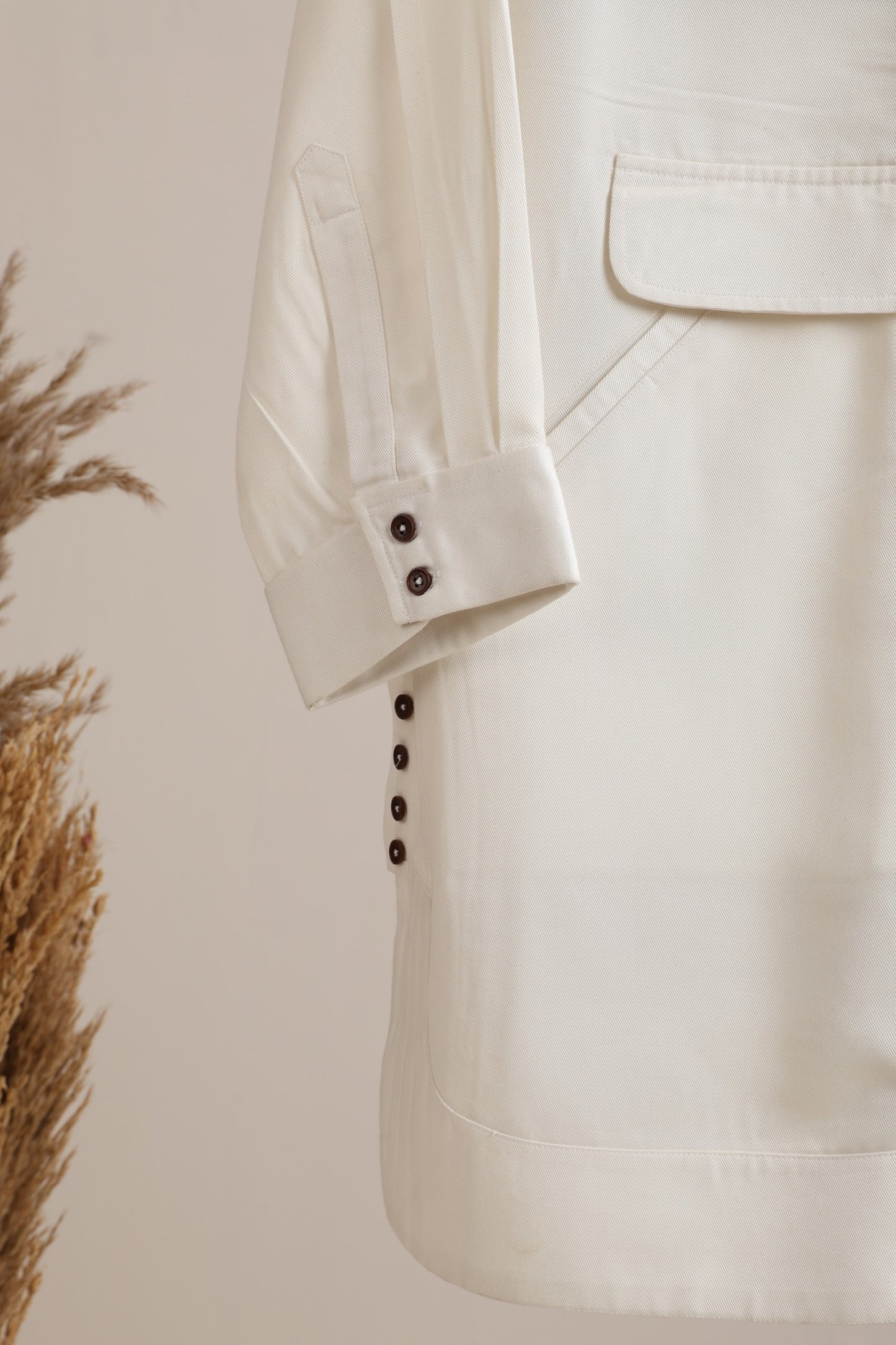 Holiday Dress - Cloud white