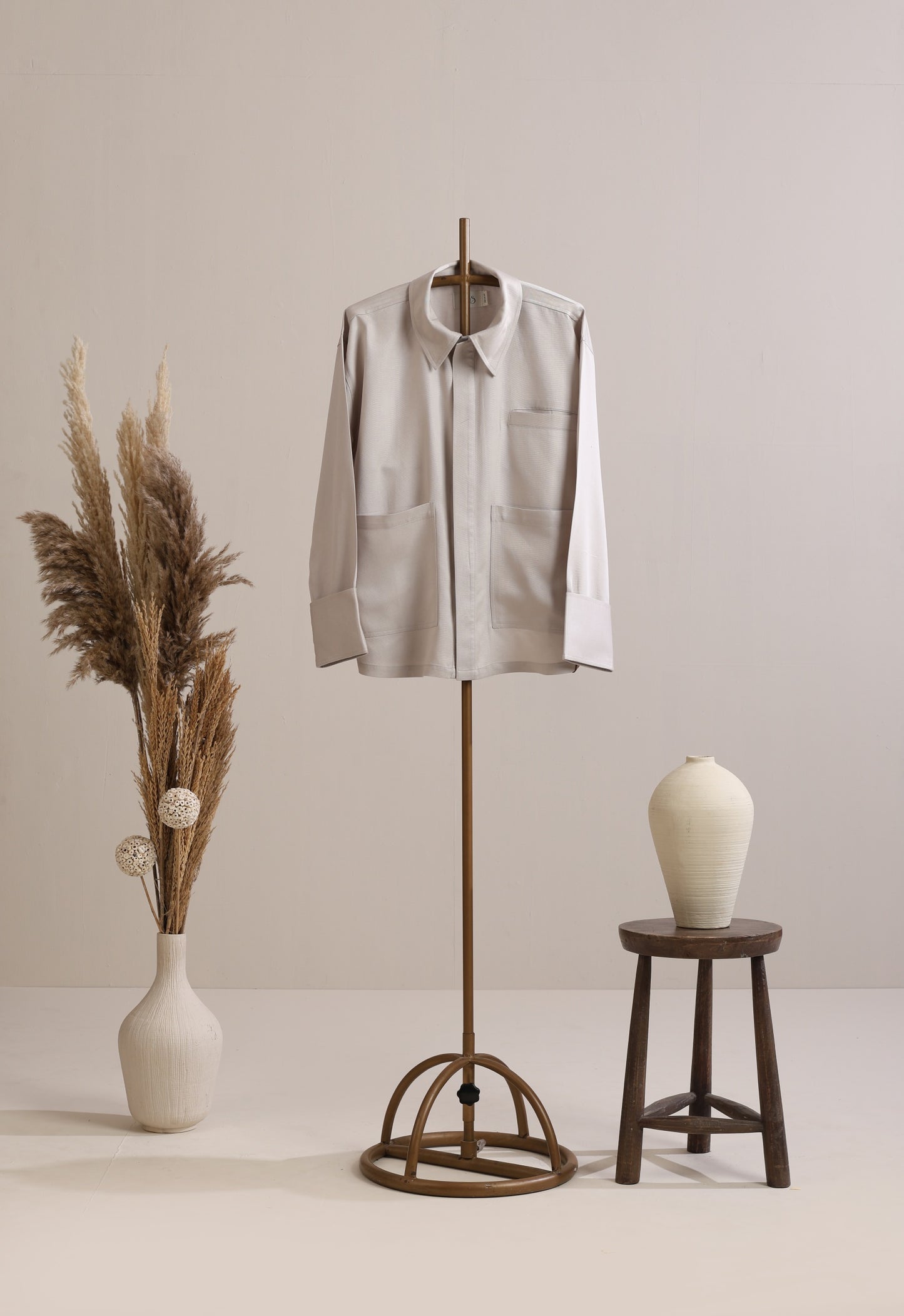 Signature Pocket Shirt - Ash Grey