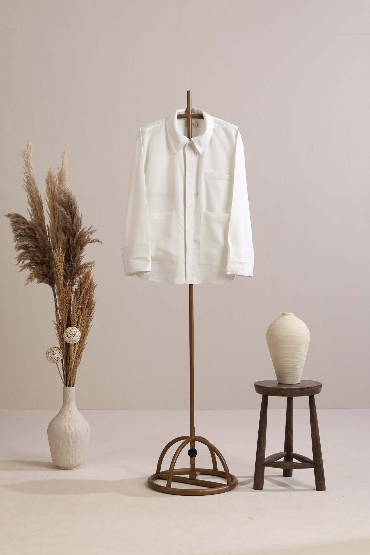 Signature Pocket Shirt - Cloud white