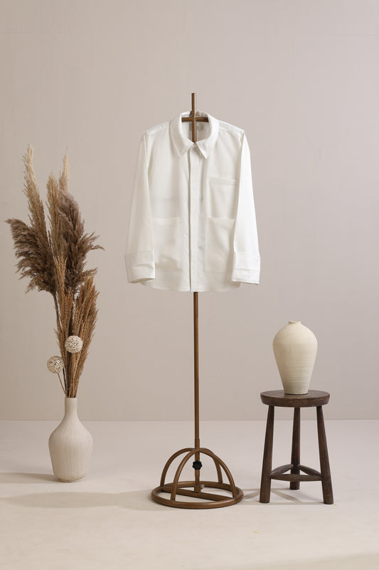 Signature Pocket Shirt - Cloud white